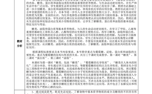 7.4.1糖类（教学设计）-（人教版2019必修第二册）_高化_595801221724高中化学新人教版选择性必修一二三电子版教案PPT课件高中试卷_必修二册（人教版）_教学设计