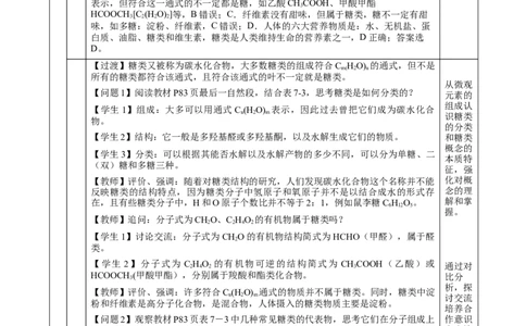 7.4.1糖类（教学设计）-（人教版2019必修第二册）_高化_595801221724高中化学新人教版选择性必修一二三电子版教案PPT课件高中试卷_必修二册（人教版）_教学设计