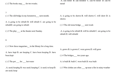 初中被动语态练习题-34deb490a6e4_内蒙古中考真题_赠品_初中英语资料