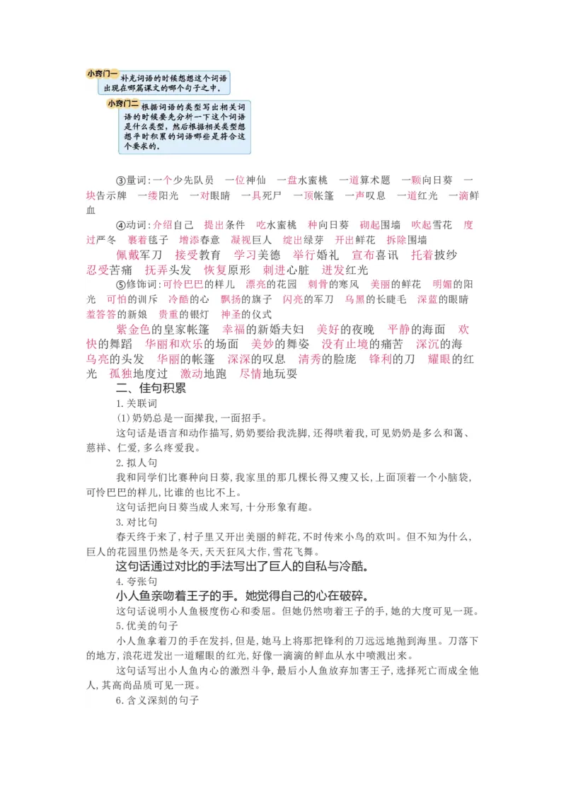 知识梳理部编版小学语文四下第八单元_《小学各科知识点》_小学语文《知识梳理》1-6年级上下册_统编语文1-6年级下册知识总结_四下