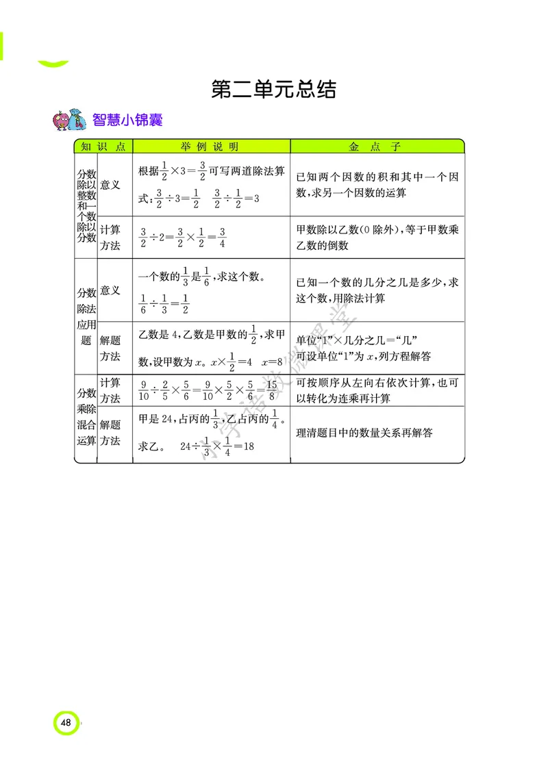 知识点北京课改版六年级_《小学各科知识点》_小学数学《知识梳理》1-6年级上下册_上册_北京版小学数学1-6年级上册知识汇总