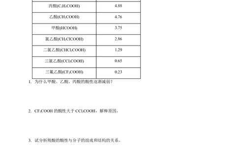 2.3.1共价键的极性-学案-2020-2021学年下学期高二化学同步精品课堂(新教材人教版选择性必修2)（原卷版）_高化_2025春-人教版高中化学_04新版高中化学选择性必修2_04课件+教案+学案+习题_学案