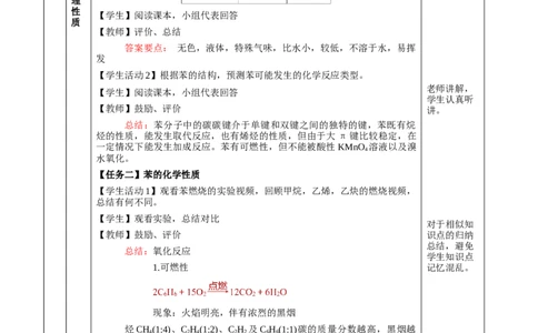 2.3.1苯(教学设计)-（人教版2019选择性必修3）_高化_595801221724高中化学新人教版选择性必修一二三电子版教案PPT课件高中试卷_选择性必修3册（人教版）_教学设计