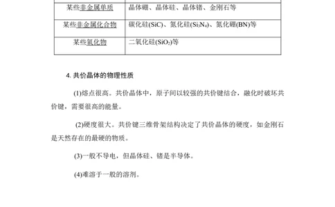 3.2分子晶体和共价晶体学案新教材2020-2021学年人教版（2019）高二化学选修性必修二_高化_2025春-人教版高中化学_04新版高中化学选择性必修2_06讲义