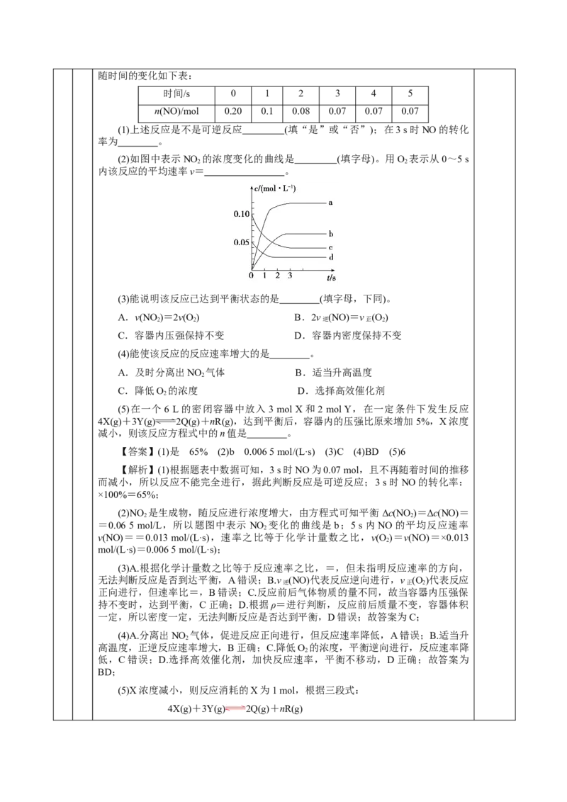 6.2.2化学反应的限度及条件控制（教学设计）-（人教版2019必修第二册）_高化_595801221724高中化学新人教版选择性必修一二三电子版教案PPT课件高中试卷_必修二册（人教版）_教学设计