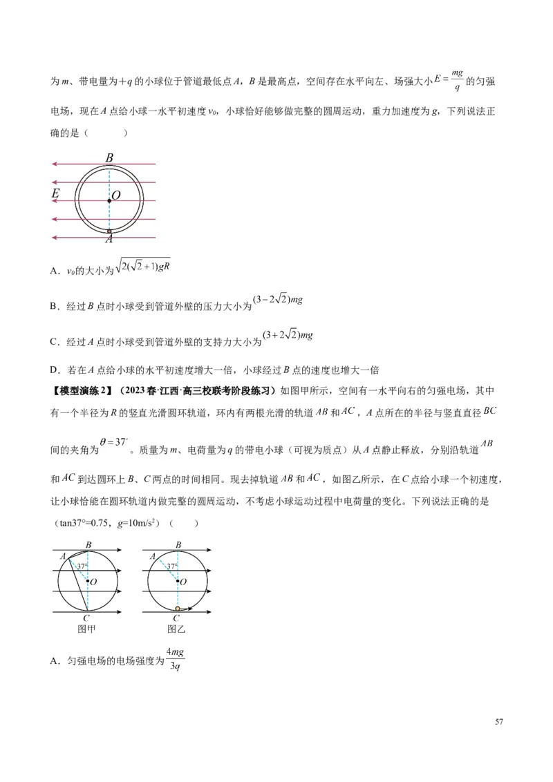 原卷版12~22专题p217_高中物理模型题型与方法