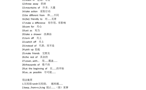 重点知识沪教版初中英语九年级下册Unit3_24秋《初中各科知识点梳理》_初中英语《知识梳理》7-9年级上下册_重点知识_沪教版初中英语_下册_九下