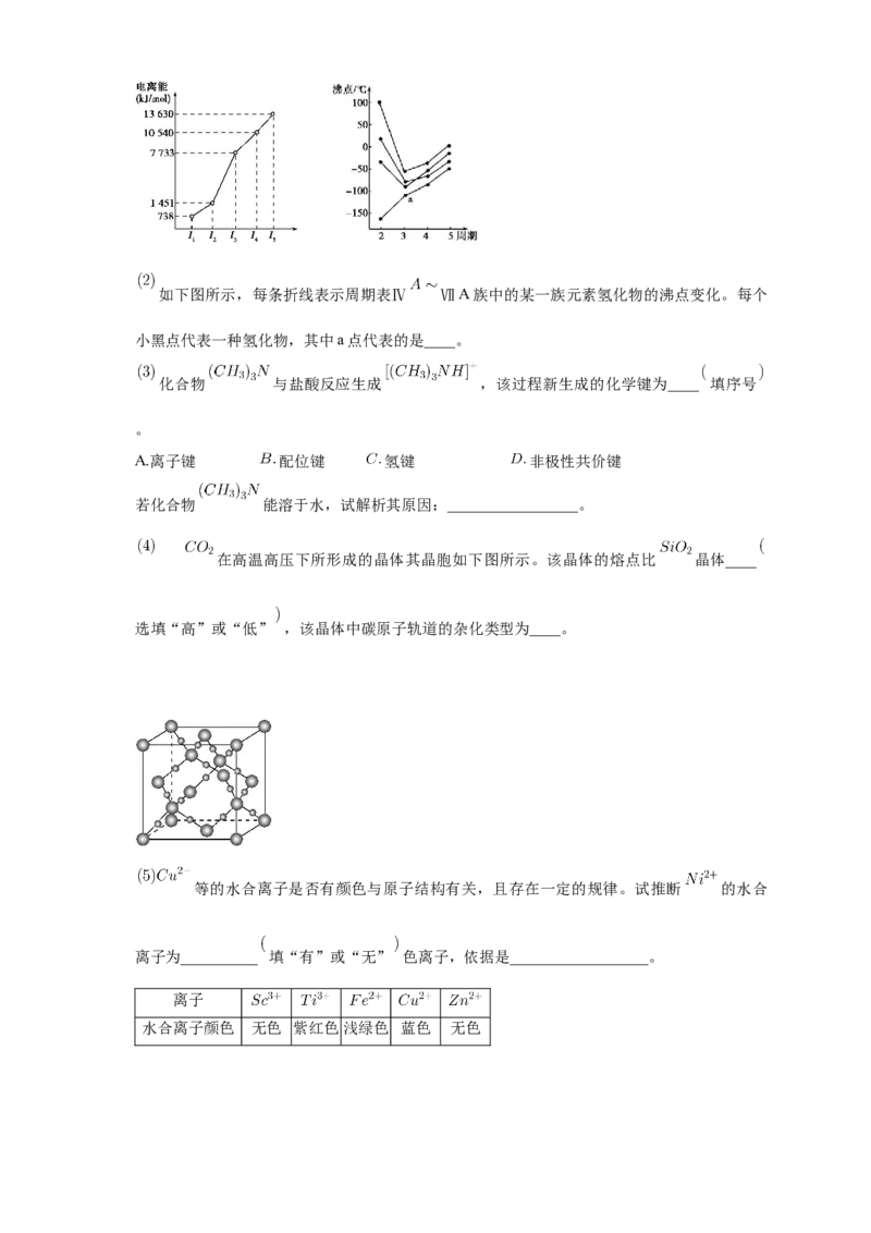 2.3.2分子间的作用力分子的手性-练习-2020-2021学年下学期高二化学同步精品课堂(新教材人教版选择性必修2)（原卷版）_高化_2025春-人教版高中化学_04新版高中化学选择性必修2_习题
