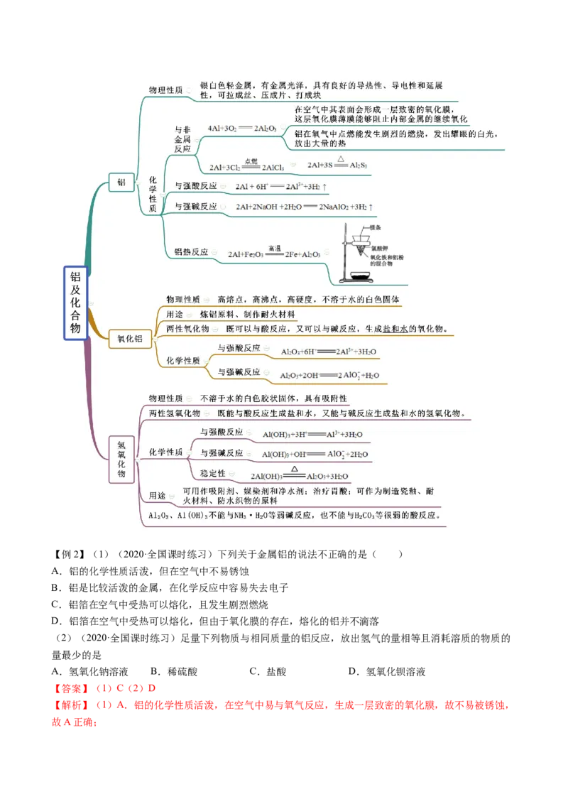 3.2金属材料（精讲）-（人教版）解析版_高化_595801221724高中化学新人教版选择性必修一二三电子版教案PPT课件高中试卷_必修一册（人教版）_专项练习