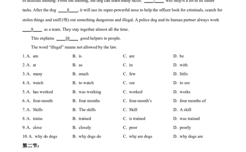 精品解析：2024年陕西省中考英语真题（A卷）（原卷版）_仁爱版英语九年级下册资料包_全国各地中考真题_2024年全国中考英语真题29份_精品解析：2024年陕西省中考英语真题（A卷）