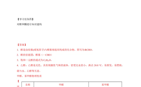 3.3醛酮-学案-2020-2021学年下学期高二化学同步精品课堂(新教材人教版选择性必修3)（解析版）_高化_2025春-人教版高中化学_05新版高中化学选择性必修3_1.课件+教案+学案+习题_学案