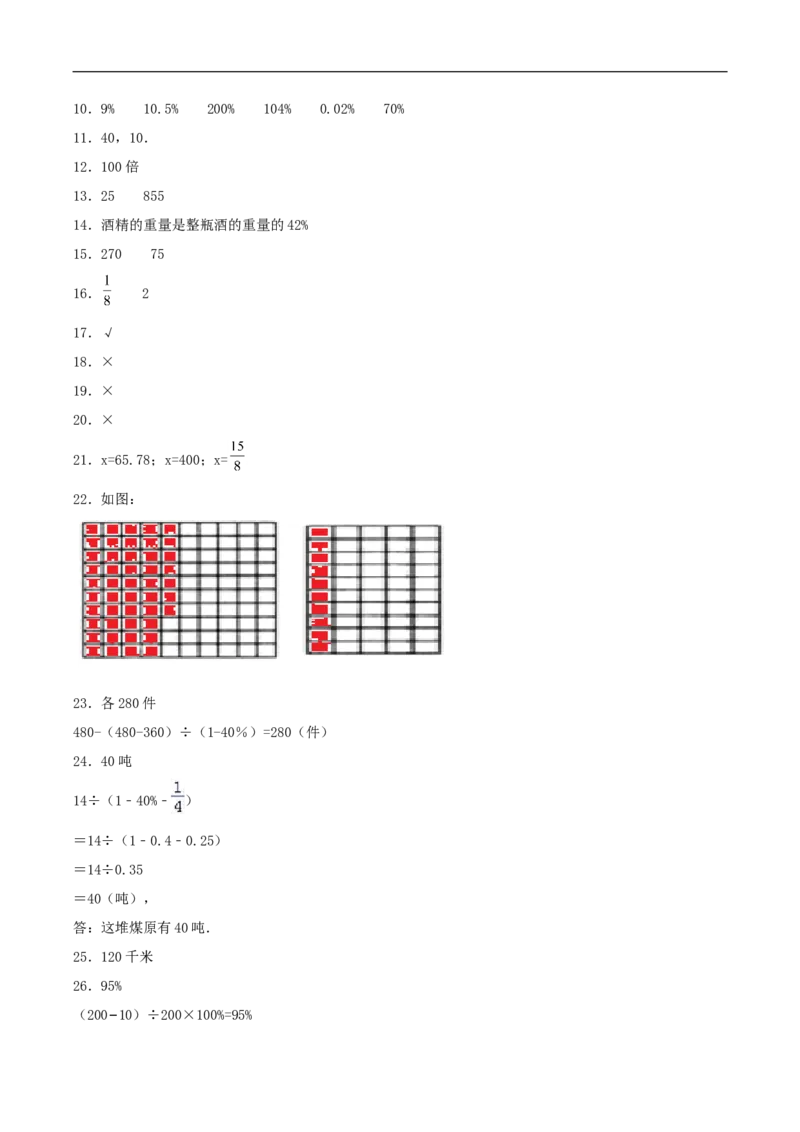 易错考点精讲04百分数（知识回顾+夯实基础练）六年级上册数学单元考点精讲+优选易错题北师大版（含答案）_26春北师大版数学二下_19、赠送其它资料_旧版_赠品：北师大知识总结