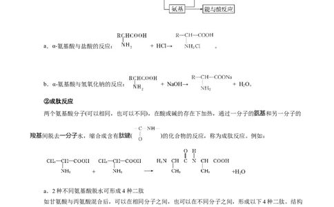 4.2蛋白质（原卷版）-人教版2019选择性必修3）_高化_595801221724高中化学新人教版选择性必修一二三电子版教案PPT课件高中试卷_选择性必修3册（人教版）_讲义