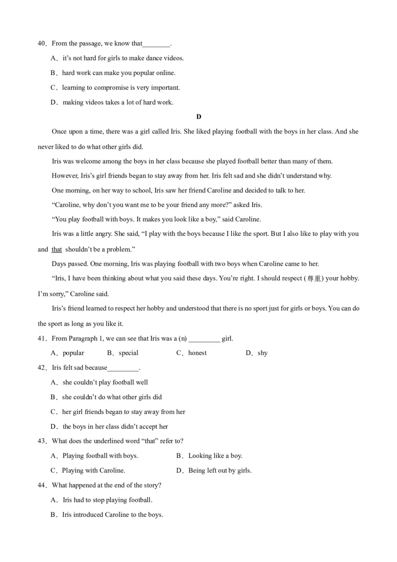 Unit6Topic3（单元综合测试，福建专用）（仁爱版）_仁爱版英语九年级下册资料包_单元知识复习专项-U123_2024版