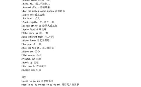 重点知识沪教版初中英语八年级下册Unit4_24秋《初中各科知识点梳理》_初中英语《知识梳理》7-9年级上下册_重点知识_沪教版初中英语_下册_八下