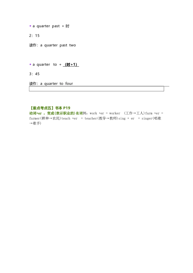 知识梳理教科版小学英语四年级下册Unit3_《小学各科知识点》_小学英语《知识梳理》3-6年级上下册_下册_教科版小学英语3-6年级下册_四下