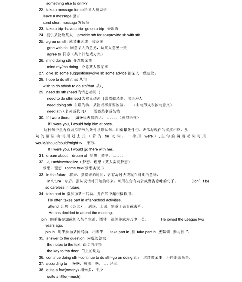 鲁教版初中英语八年级下册_24秋《初中各科知识点梳理》_初中英语《知识梳理》7-9年级上下册_知识梳理_鲁教版初中英语6-9年级上下册知识梳理