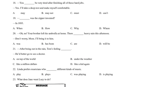 精品解析：2024年甘肃省白银市中考英语真题（原卷版）_仁爱版英语九年级下册资料包_全国各地中考真题_2024年全国中考英语真题29份_精品解析：2024年甘肃省白银市中考英语真题
