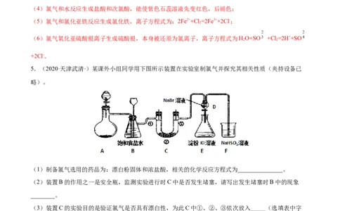 2.2.2氯水及氯离子的检验（精练）-（人教版）解析版_高化_595801221724高中化学新人教版选择性必修一二三电子版教案PPT课件高中试卷_必修一册（人教版）_专项练习