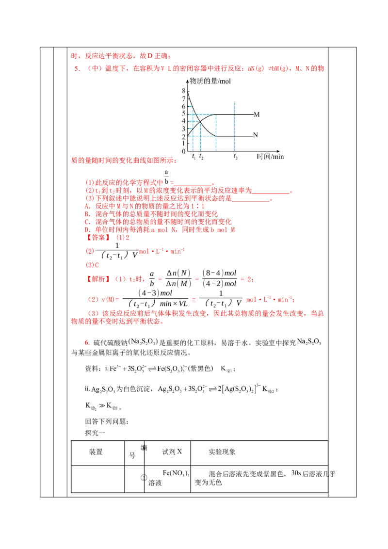 2.2.1化学平衡状态（教学设计）-（人教版2019选择性必修1）_高化_595801221724高中化学新人教版选择性必修一二三电子版教案PPT课件高中试卷_选择性必修1册（人教版）_教学设计
