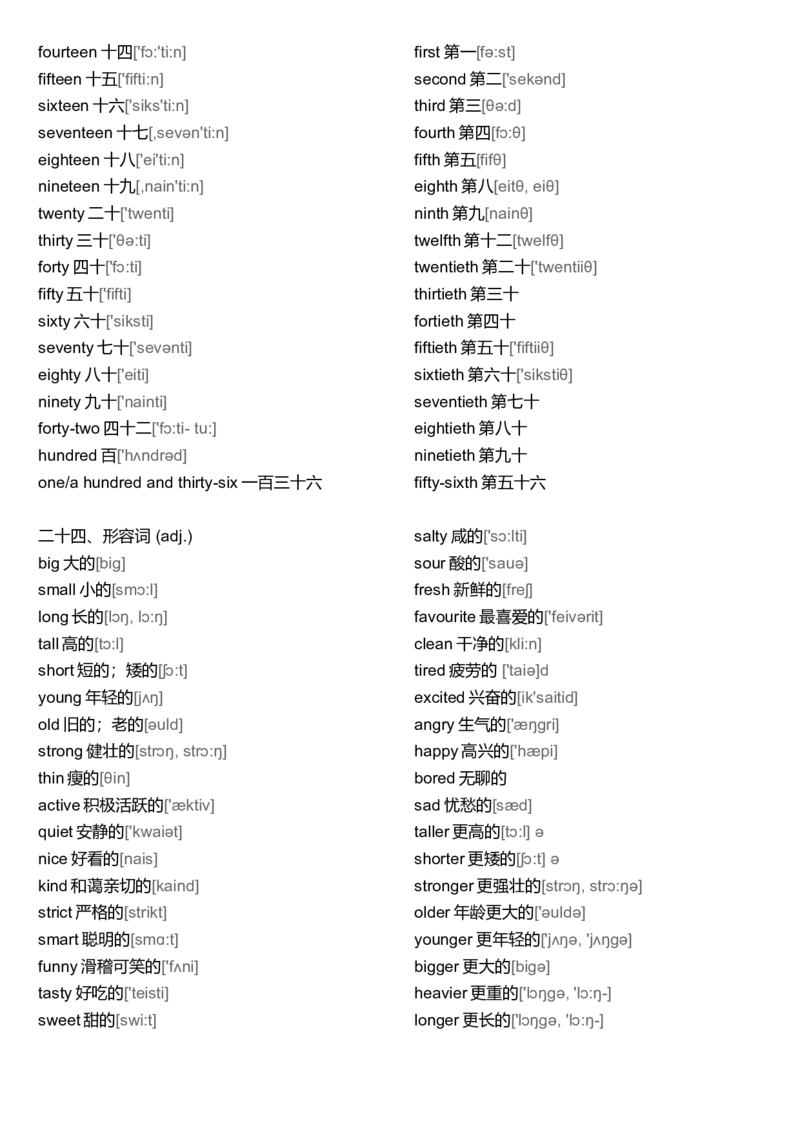 初中英语单词大全分类(带音标)-1170ffa1d354_内蒙古中考真题_赠品_初中英语资料
