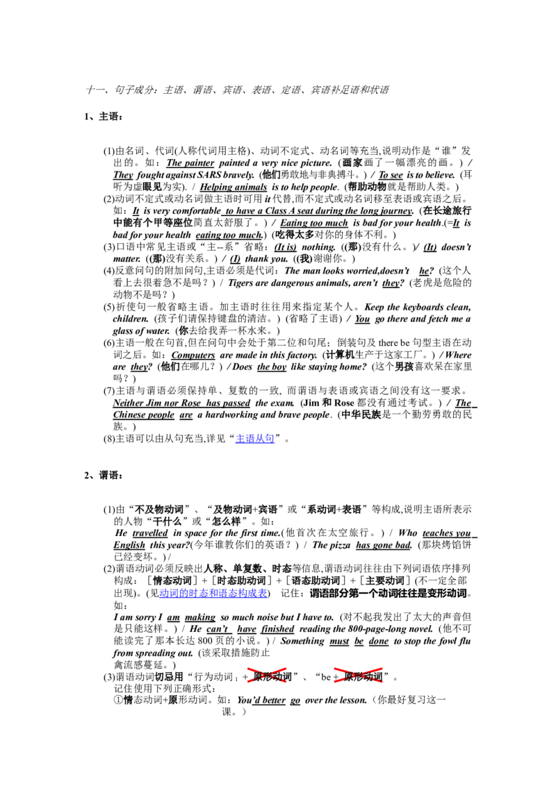 沪教版-初中英语语法大全-modified-0de40d227cb1_内蒙古中考真题_赠品_初中英语资料