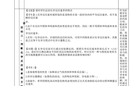 2.1化学反应的速率（教学设计）-（人教版2019选择性必修1）_高化_595801221724高中化学新人教版选择性必修一二三电子版教案PPT课件高中试卷_选择性必修1册（人教版）_教学设计