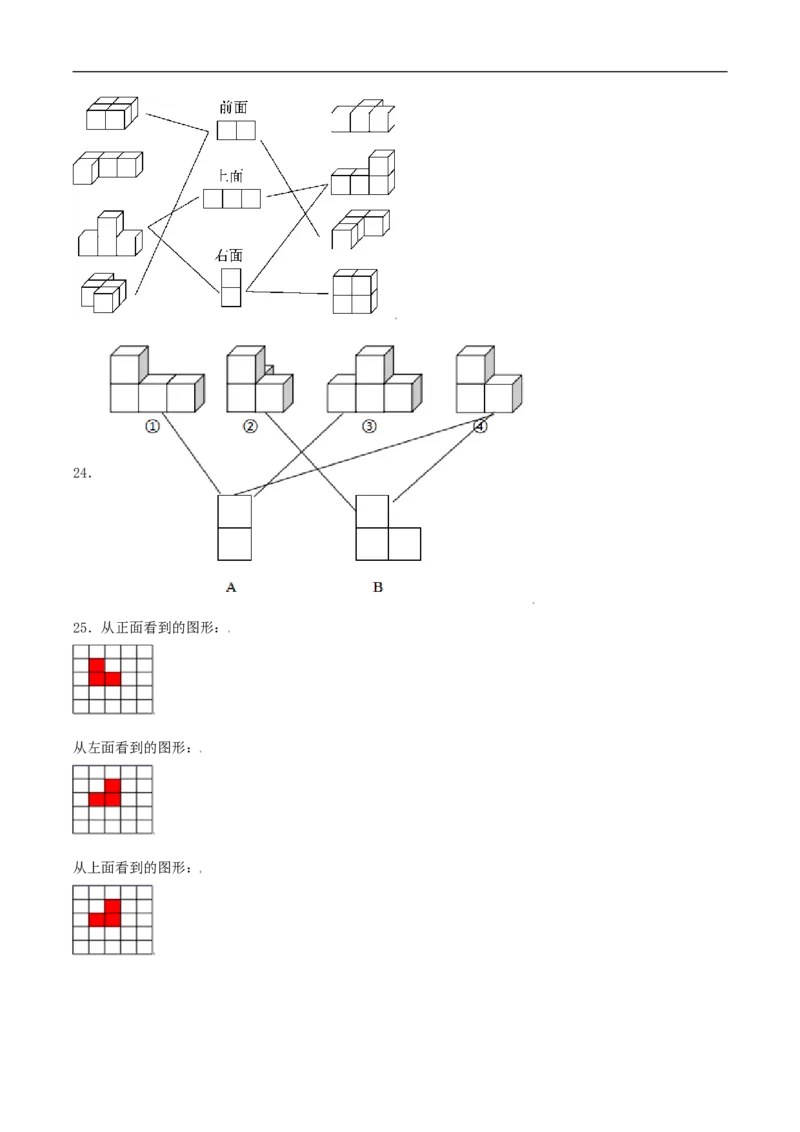 易错考点精讲03观察物体（知识回顾+能力拔高练）六年级上册数学单元考点精讲+优选易错题北师大版（含答案）_26春北师大版数学二下_19、赠送其它资料_旧版