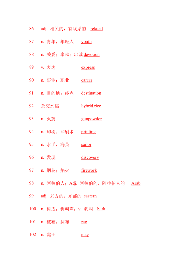 九下单词默写（汉语提示写英语）-（仁爱版）28页_仁爱版英语九年级下册资料包_单词专项
