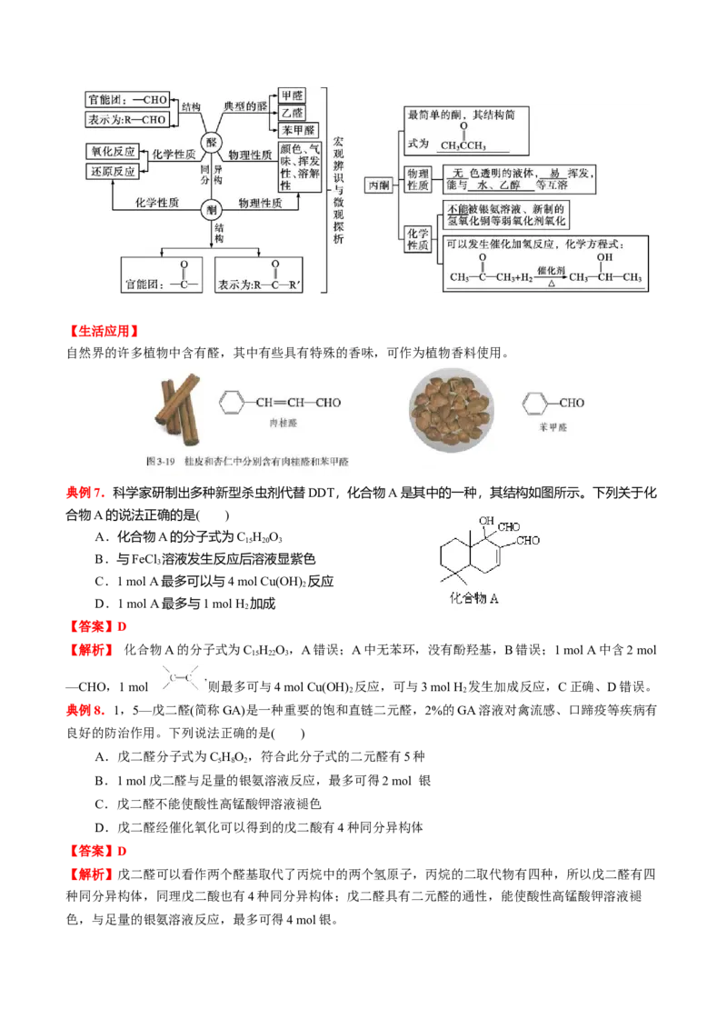 3.3醛酮（解析版）-人教版2019选择性必修3）_高化_595801221724高中化学新人教版选择性必修一二三电子版教案PPT课件高中试卷_选择性必修3册（人教版）_讲义