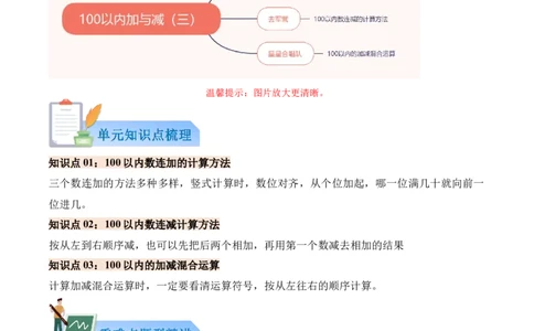 01-单元复习讲义（100以内数加与减（三））（教师版）_26春北师大版数学二下_05、单元讲义+练习原卷版+解析版word版完整版