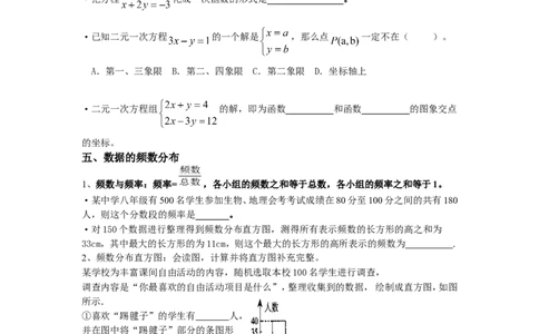 第4章知识归纳_24秋《初中各科知识点梳理》_初中数学《知识梳理》7-9年级上下册_湘教版数学7-9年级上下册知识点汇总_湘教版数学7-9年级下册知识点汇总_8年级下册