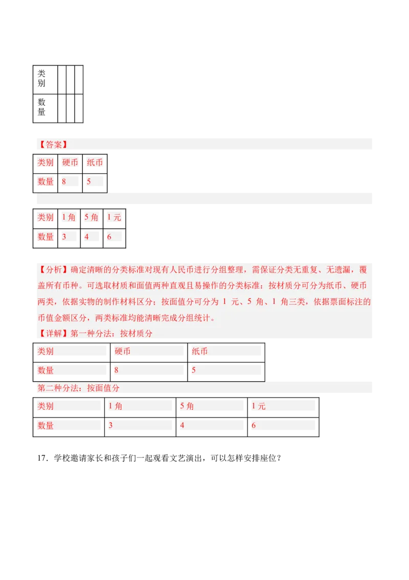 07-单元复习讲义（分类）（解析版）_26春北师大版数学二下_05、单元讲义+练习原卷版+解析版word版完整版