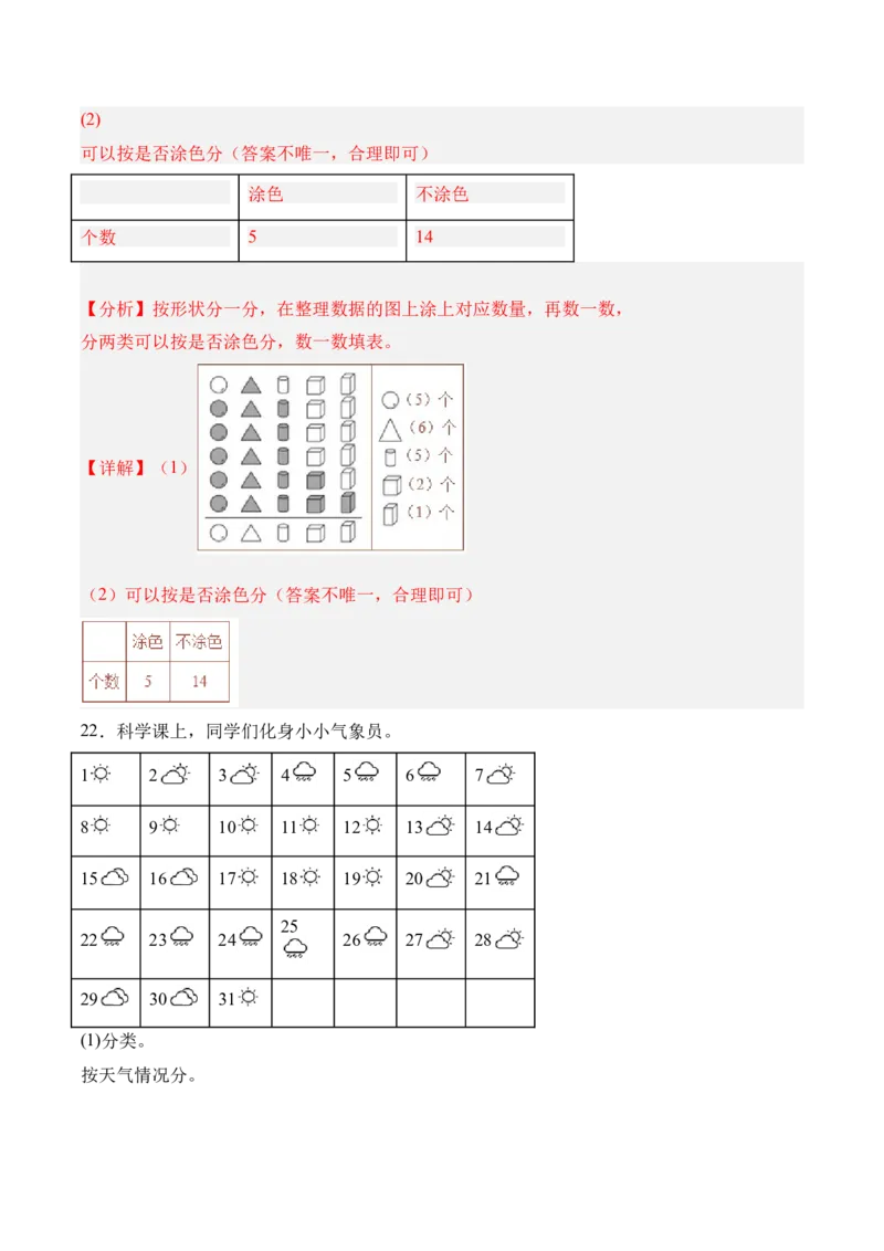 07-单元复习讲义（分类）（解析版）_26春北师大版数学二下_05、单元讲义+练习原卷版+解析版word版完整版