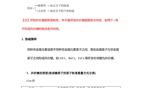 2.1共价键讲义新教材人教版（2019）高中化学选择性必修二_高化_2025春-人教版高中化学_04新版高中化学选择性必修2_06讲义_新教材人教版（2019）高中化学选择性必修二(等9份资料)