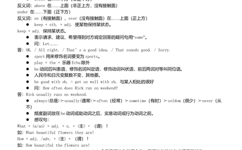 初中英语笔记(精华版)-d4effa2abdcf_内蒙古中考真题_赠品_初中英语资料