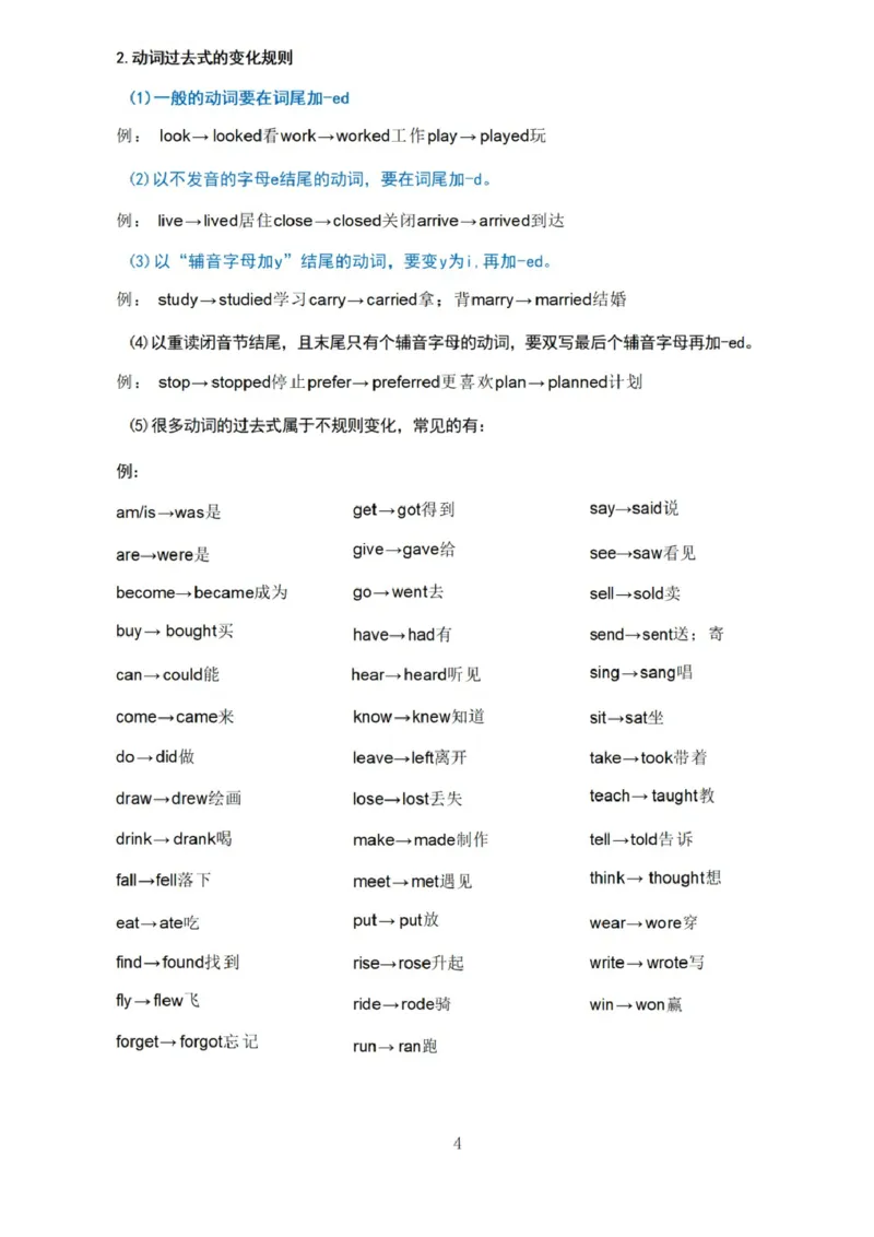 第六单元_《小学各科知识点》_小学英语《知识梳理》3-6年级上下册_上册_开心版小学英语3-6年级上册_六年级上册