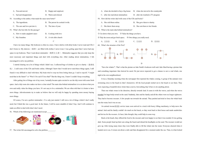 2024年中考英语第一次模拟考试(福建卷)）(考试版A3)_仁爱版英语九年级下册资料包_重难点易错题精练-U217_中考英语第一次模拟考试(福建卷)-（仁爱科普版）