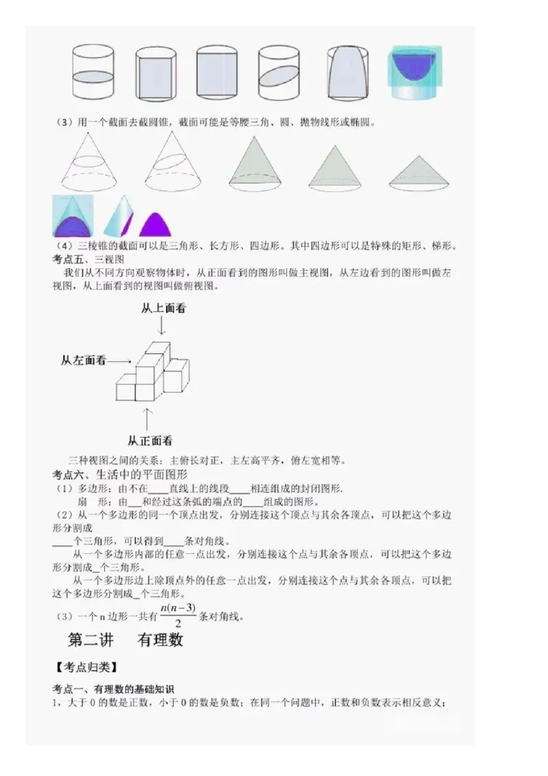 鲁教版六上数学知识点汇总_24秋《初中各科知识点梳理》_初中数学《知识梳理》7-9年级上下册_鲁教版数学6-9年级上下册知识点汇总
