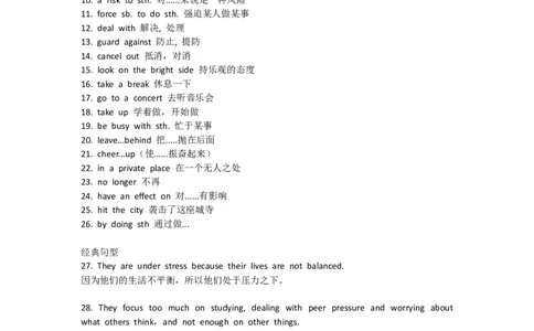 重点知识沪教版初中英语九年级下册Unit6_24秋《初中各科知识点梳理》_初中英语《知识梳理》7-9年级上下册_重点知识_沪教版初中英语_下册_九下