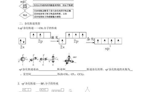 2.2.2杂化轨道理论简介-学案-2020-2021学年下学期高二化学同步精品课堂(新教材人教版选择性必修2)（解析版）_高化_2025春-人教版高中化学_04新版高中化学选择性必修2_04课件+教案+学案+习题