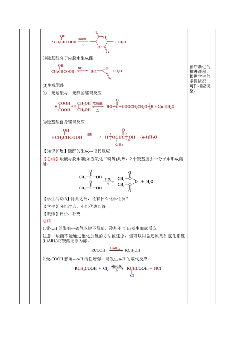 3.4.1羧酸（教学设计)-（人教版2019选择性必修3）_高化_595801221724高中化学新人教版选择性必修一二三电子版教案PPT课件高中试卷_选择性必修3册（人教版）_教学设计
