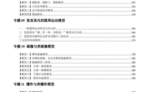 原卷版01~11专题p210_高中物理模型题型与方法