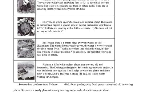 精品解析：2024年四川省宜宾市中考英语真题（原卷版）_仁爱版英语九年级下册资料包_全国各地中考真题_2024年全国中考英语真题29份_精品解析：2024年四川省宜宾市中考英语真题