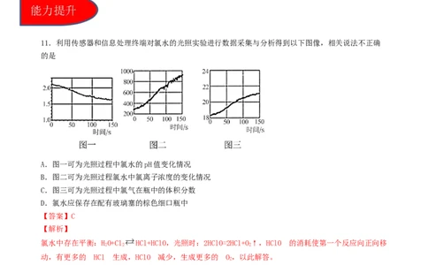 2.2.1氯气的性质（习题）-名课堂精选2022-2023学年高一化学同步精品备课系列（人教版2019必修第一册）（解析版）_高化_2025春-人教版高中化学_01新版高中化学必修一_3.课件+练习新
