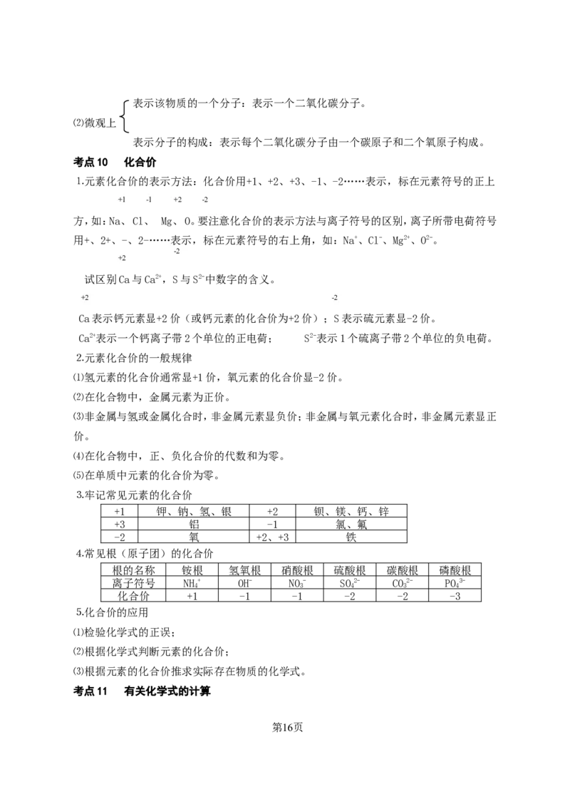 中考化学新课标考点_初中化学_01.人教版初中化学_12.中考化学（赠送）