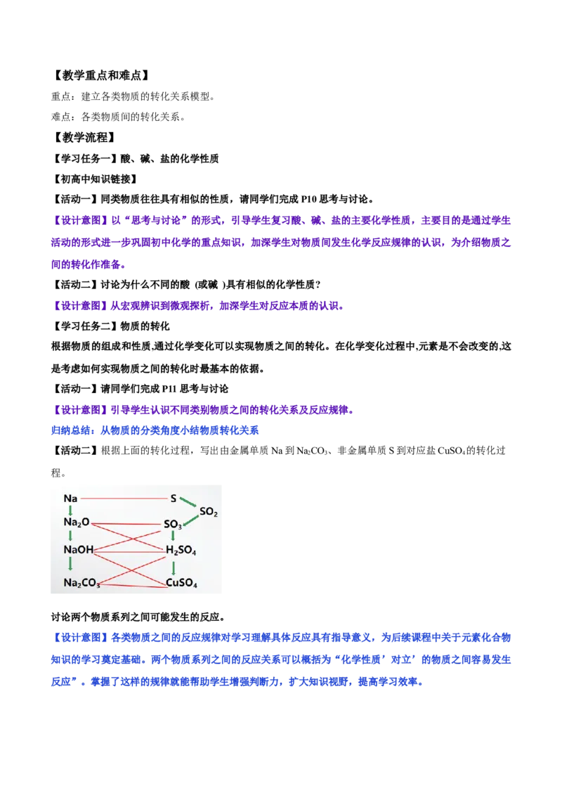 专题1.1.2物质的转化（备课堂教案）-上好化学课2020-2021学年高一上学期必修第一册同步备课系列（人教版2019）_高化_2025春-人教版高中化学_01新版高中化学必修一_教案
