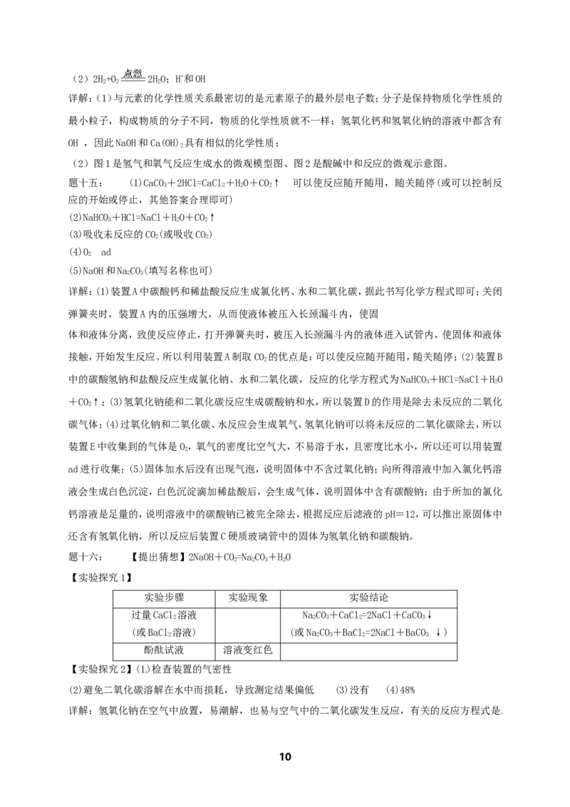 专题化学实验基本操作课后练习_初中化学_01.人教版初中化学_07.初中化学中考总复习_人教版化学中考专题复习