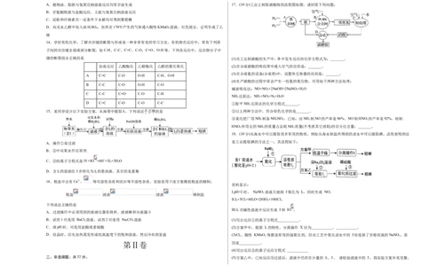学易金卷：2020-2021学年高一化学下学期期末测试卷（人教版2019必修第二册）02（考试版）_高化_2025春-人教版高中化学_02新版高中化学必修二_5.试卷习题_期中期末试卷_期末试卷6.25更新