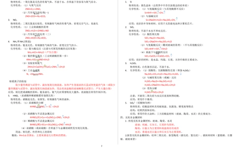 化学必修二知识点_高化_2025春-人教版高中化学_02新版高中化学必修二